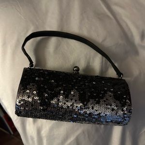 Sequin Basement” purse